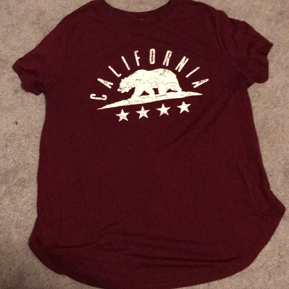 Maroon colored shirt